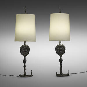 Alkahest lamps, pair
