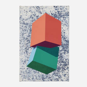 Two Blocks on Silver-White