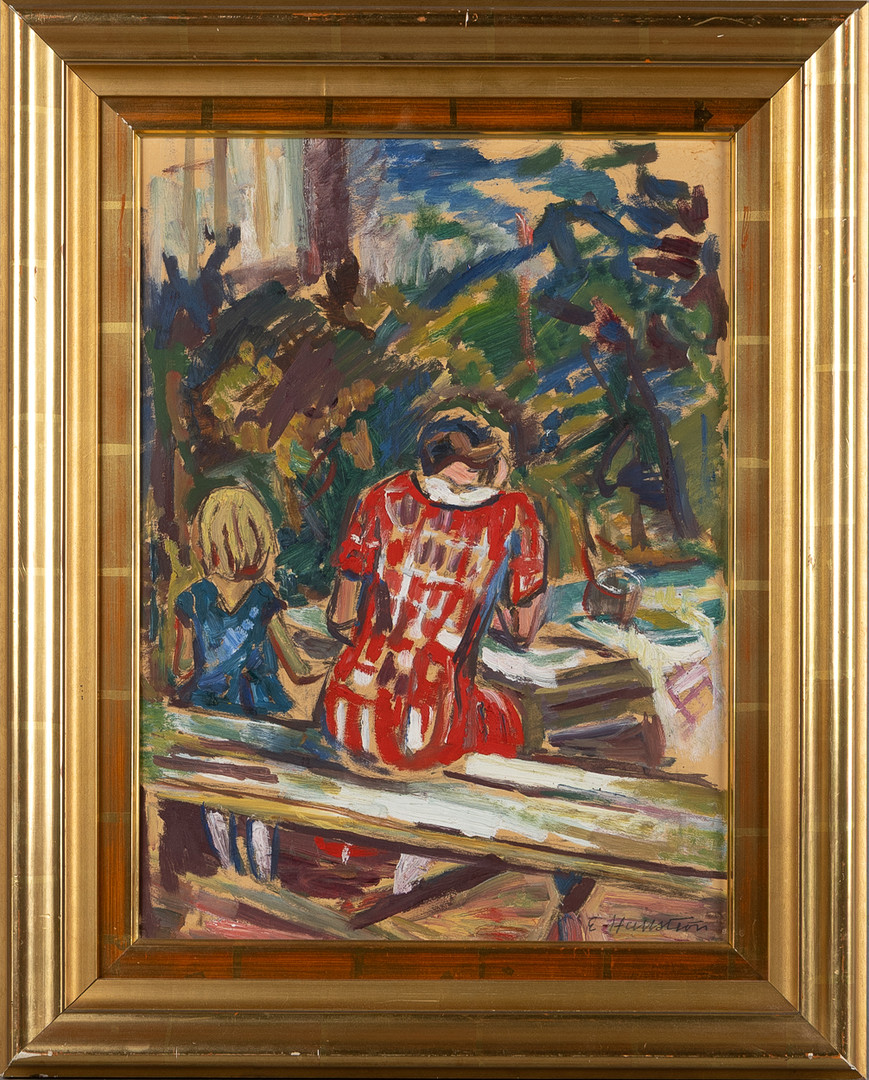 Picknick, olja på pannå.