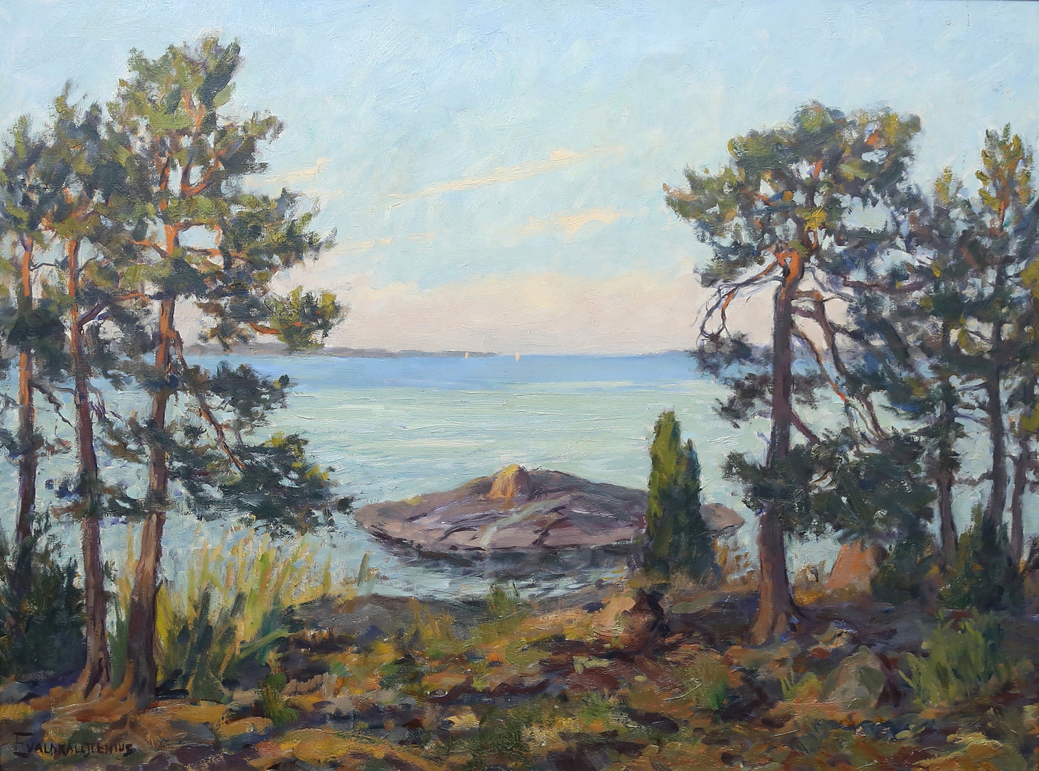 olja på duk, signerad.