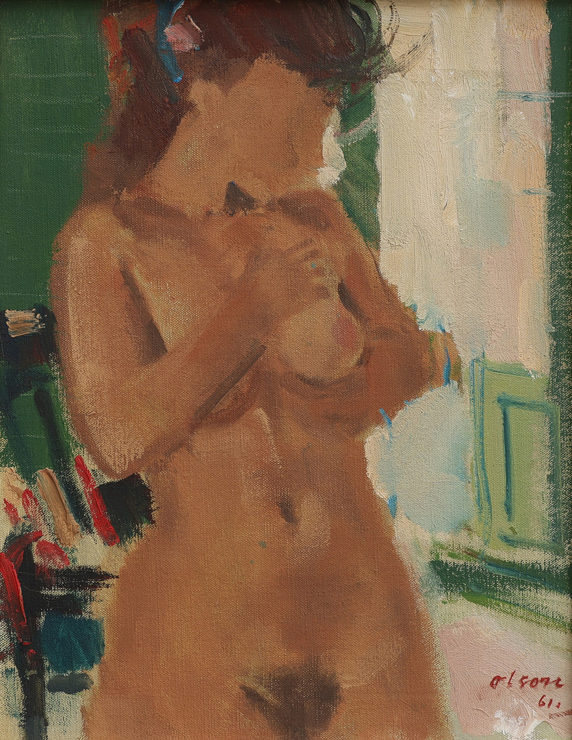 "Suzanne", olja på duk, signerad 61.