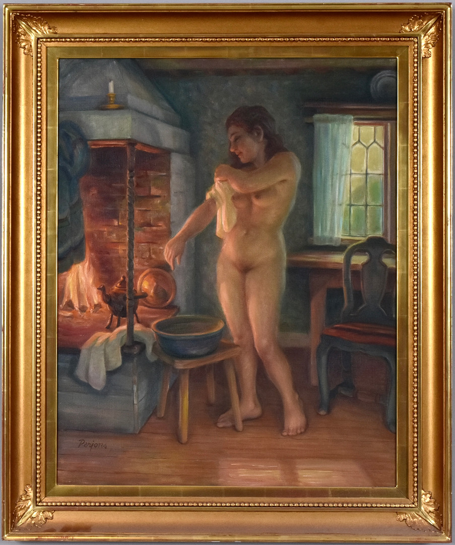 Olja på duk.