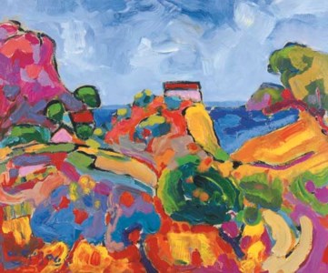 Paysage fauve en Provence