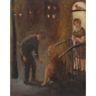 WOMAN ON STEPS