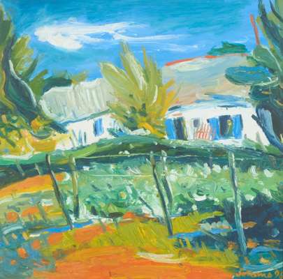 HOUSE WITH THE BLUE SHUTTERS, BRITTANY - 1996