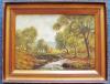 - MEANDERING STREAM - ORIGINAL OIL PAINTING - 1917