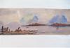 - 3 SAIL BOATS - LISTED ARTIST WATERCOLOR - C. 1900