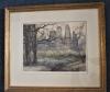 LUIGI KASIMIR - MANHATTEN NEW YORK - ORIGINAL FRAMED ETCHING - SIGNED - C.1925