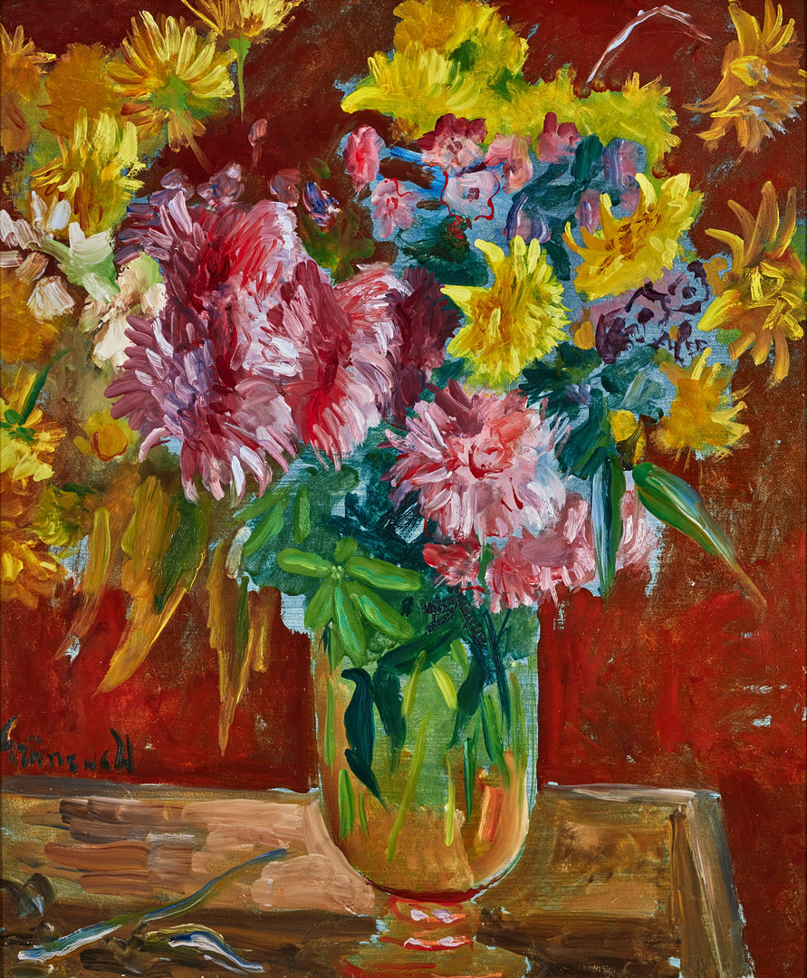 Isaac Grünewald, Blomsterstilleben.