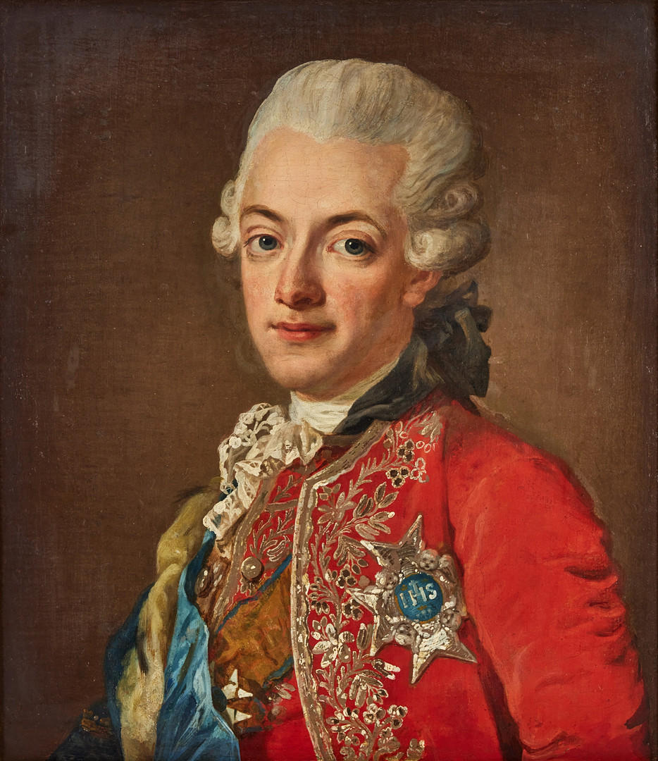 TILLSKRIVEN. Porträtt av Gustav III.