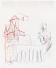 David Hockney, Figures with a Still Life.