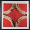 Bernard Aubertin, "Dessin de Feu sur Table Rouge" 2008