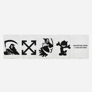 Advertise Here; Reaper I; Reaper II; Arrows; Felix the Cat (five works from the Clear Art series)