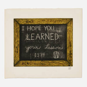 I Hope You Learned Your Lesson