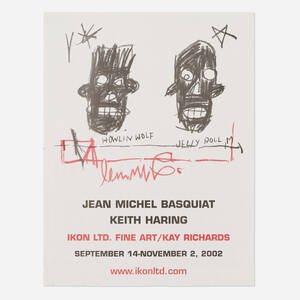 Basquiat and Haring Exhibition poster
