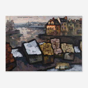 Oskar Rabine, Booksellers, Sunset on the Siene