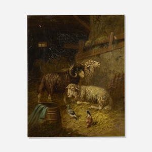 Arthur Fitzwilliam Tait, Sheep in Barn