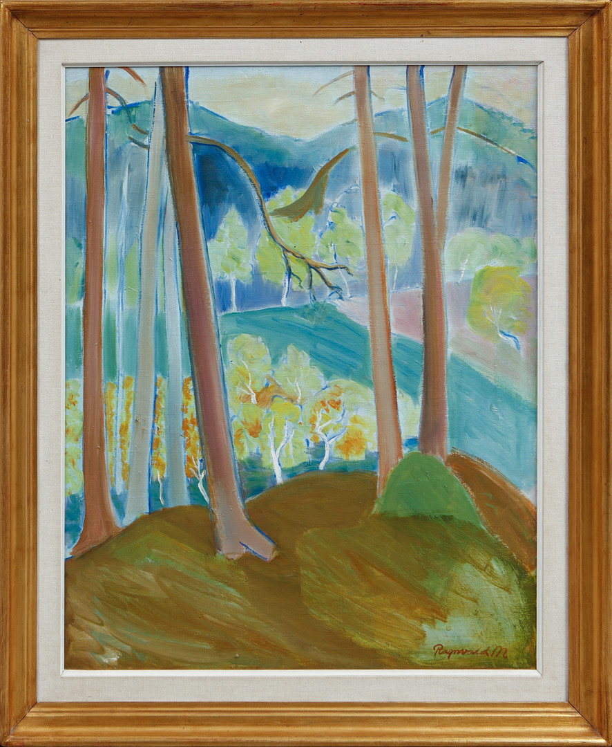 "Skogen, Oktober". Olja på duk, signerad.
