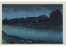 Kawase Hasui, Omori coast from Twenty views of Tokyo