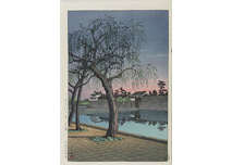 Kawase Hasui, Springtime evening, ?te gate
