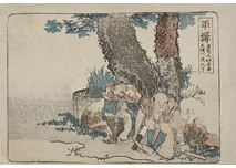 Hokusai School, Hiratsuka from The 53 stations of TOKAIDO (estampe)