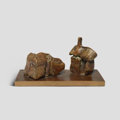 Henry Moore, Two Piece Reclining Figure: Maquette No. 1