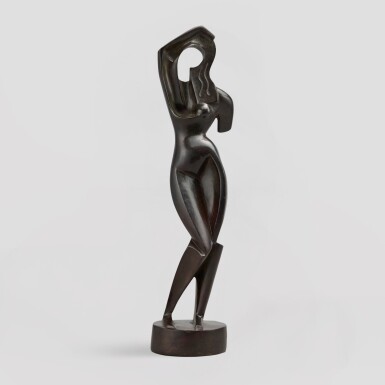 Woman Combing Her Hair