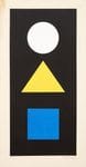 Jean Legros, Signes 1974 Acrylique sur papier signé et daté en bas à droite, titré en bas à gauche 76 x 39 cm Rapport de condition : Taches dans l'angle supérieur gauche et sur la marge droite en haut Dès l’enfanc