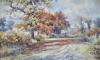 - ALONG THE SHADOWY WAY- ORIGINAL WATERCOLOR - C. 1905