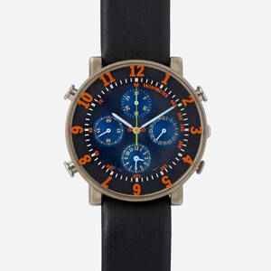 '7T34-6A30' stainless steel wristwatch
