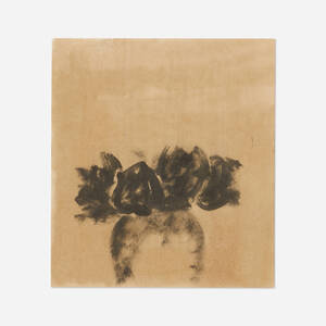 Black Flowers in a Vase