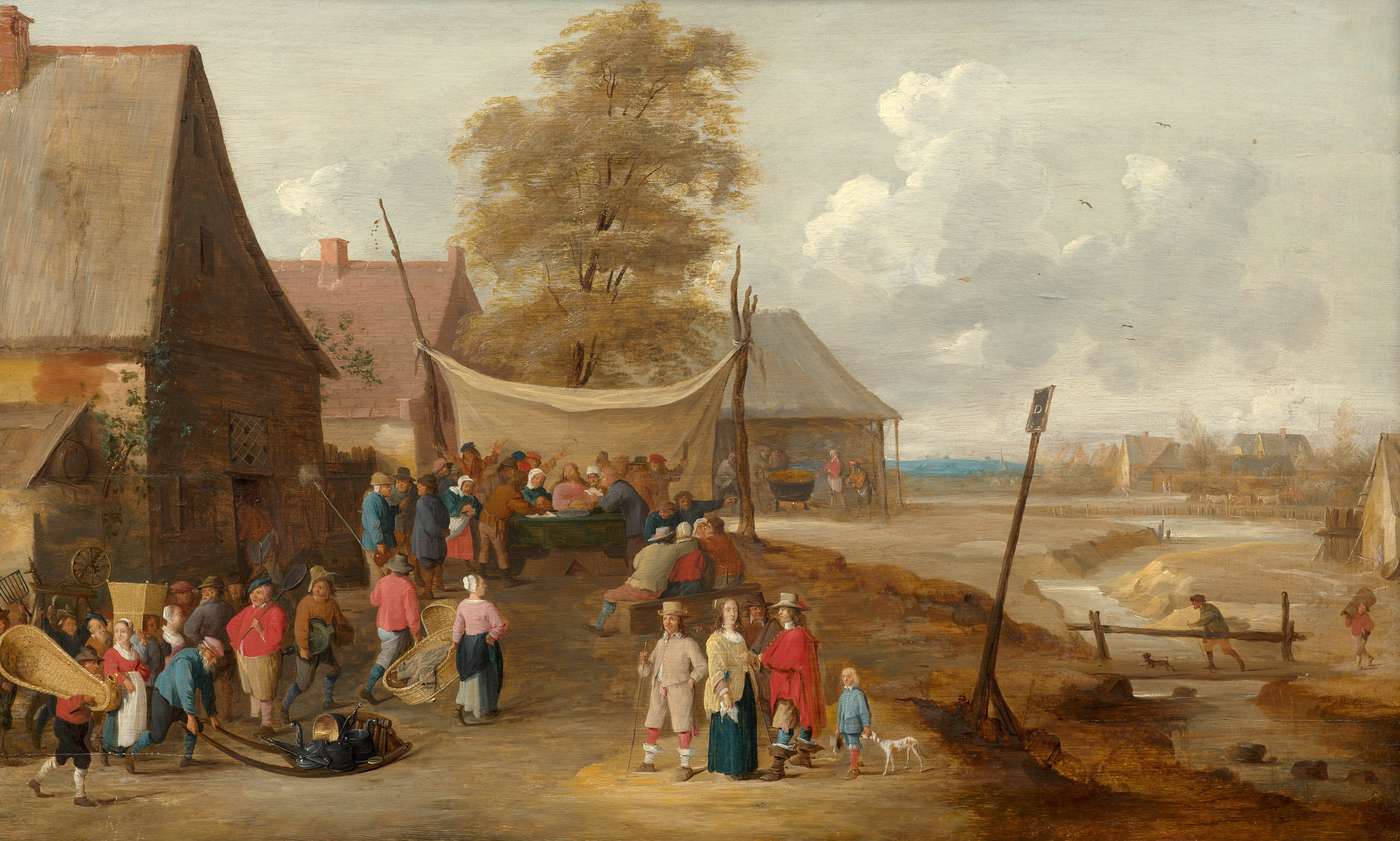 Scène de noces villageoises