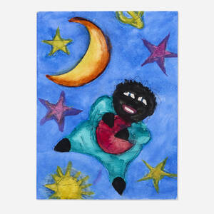 Floating Doll with Ball in the Galaxy