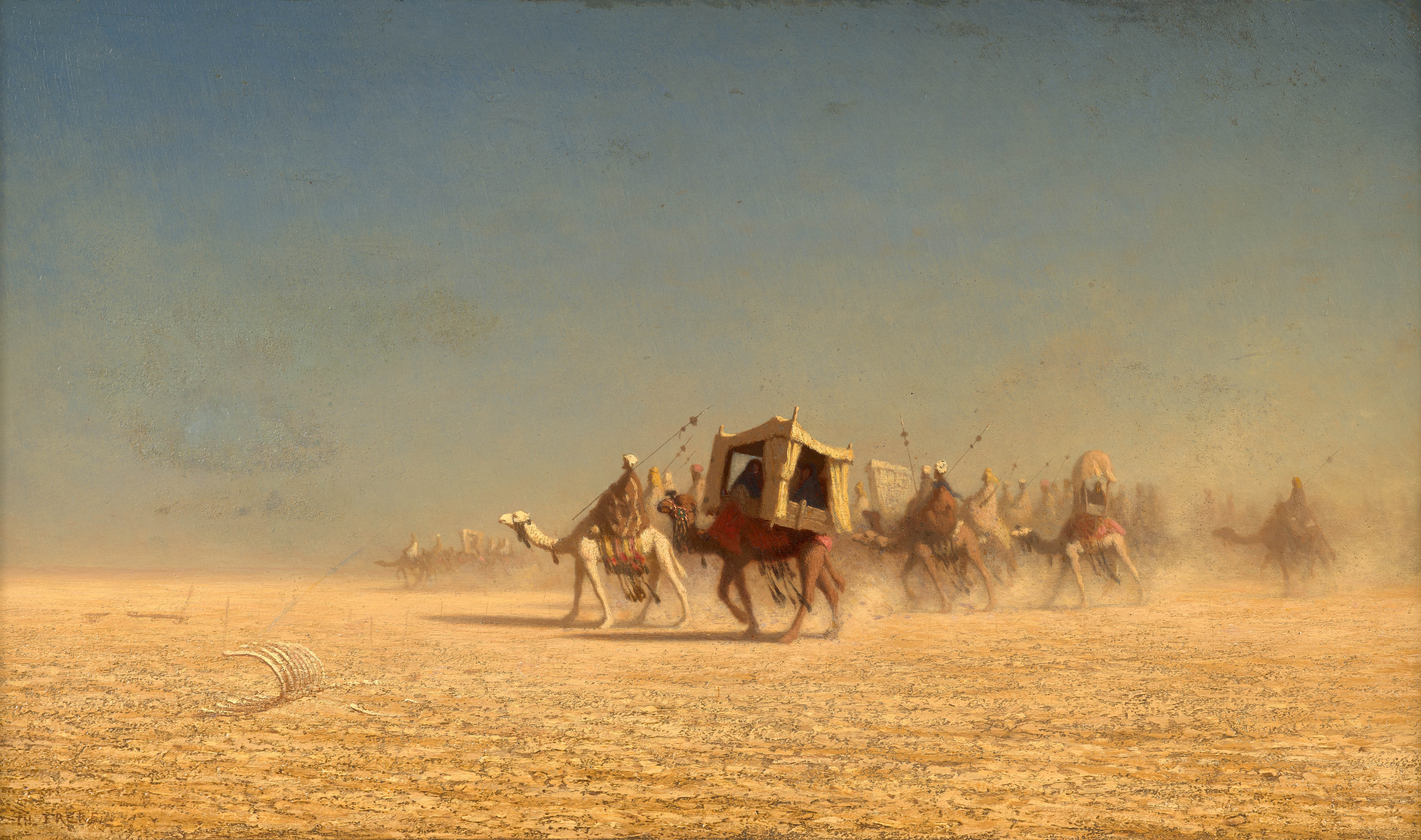 Caravane dans le désert