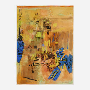 Figures in an Orange Landscape