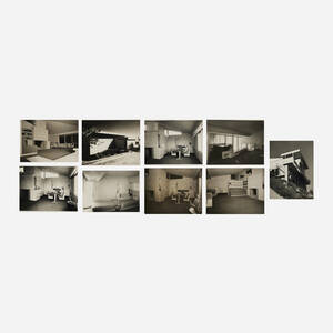 Collection of nine photographs of the R.M. Schindler Walker House, Los Angeles