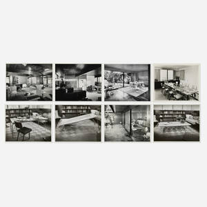 Collection of eight photographs of Richard Neutra designs