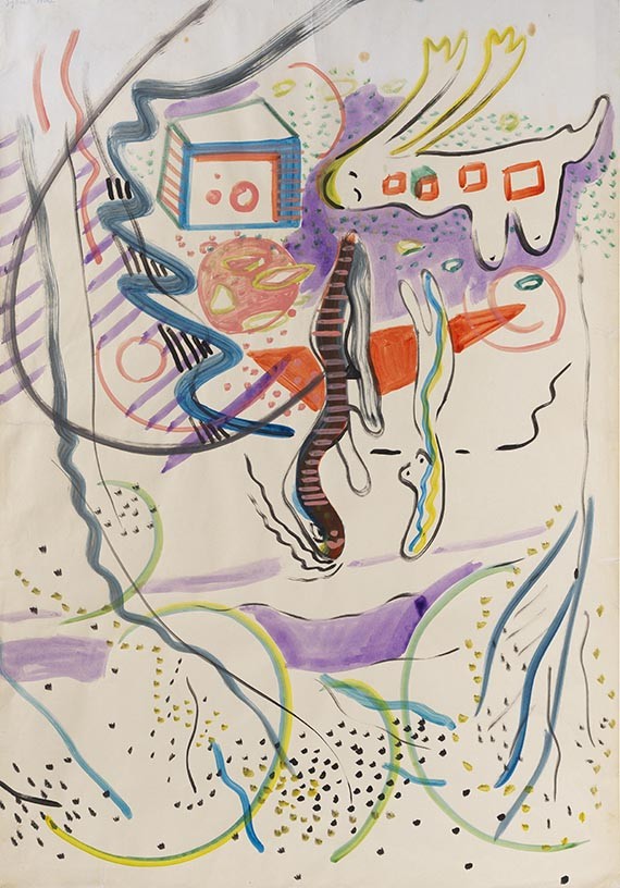 Sigmar Polke, Ohne Titel (Figuren in Landschaft)