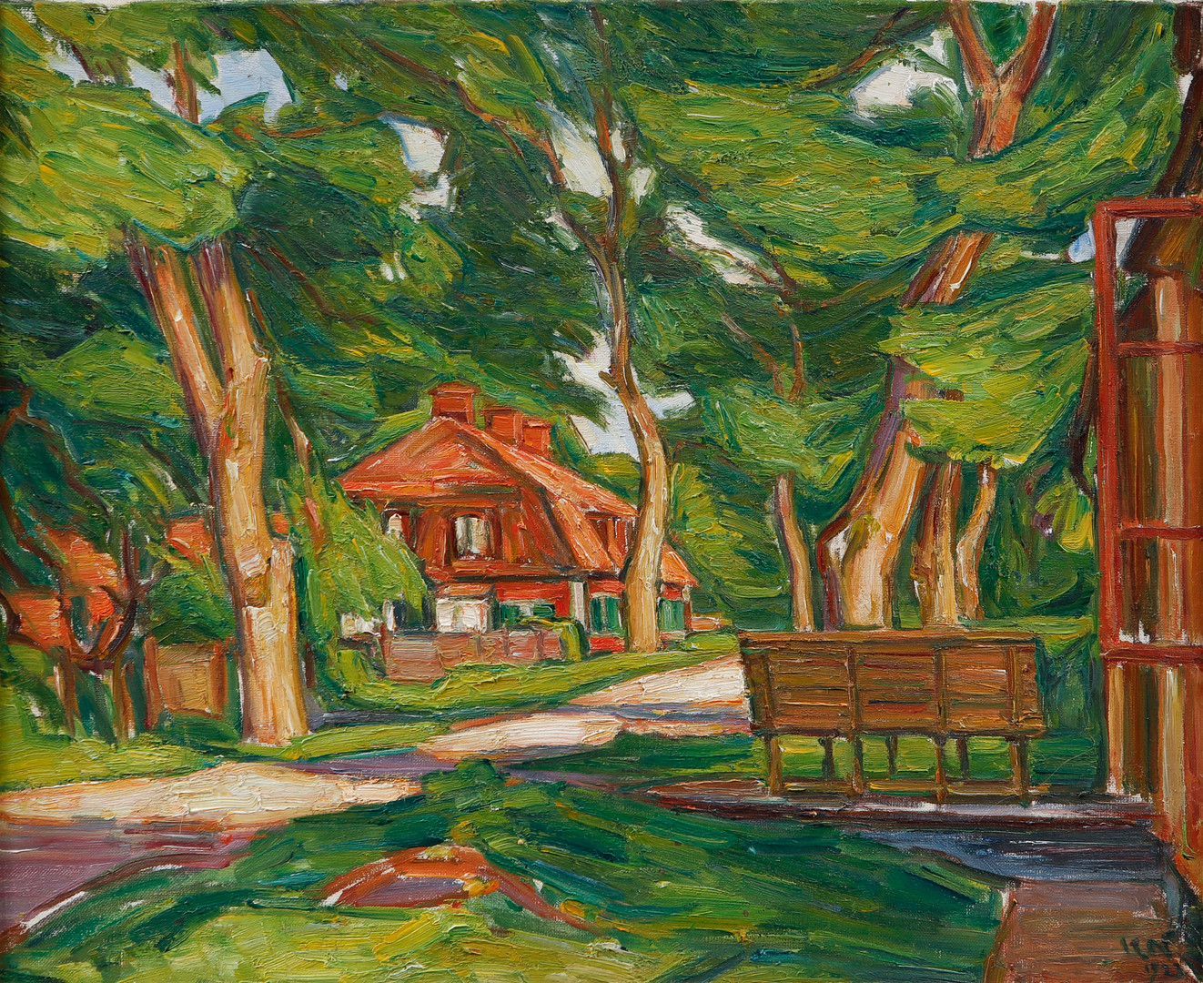 "Kanton, Drottningholm", olja på duk. Utförd 1923.
