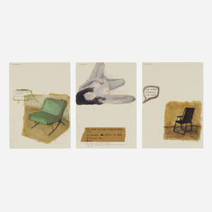 Group of three drawings