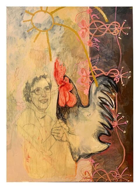 Abuelita and the Psychopomp (crowing in the late morning)