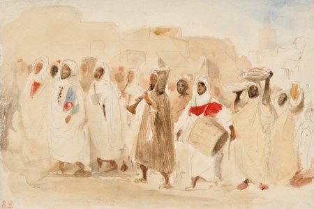 Procession de musiciens à Mogador