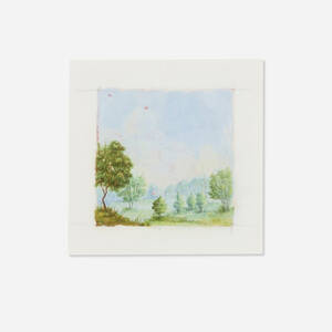 Untitled (Landscape with Blue Sky and Clouds)