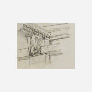 The Imperial Hotel, Tokyo detail sketch