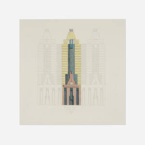Republic Bank Building and Texas Theatre, San Antonio elevation study