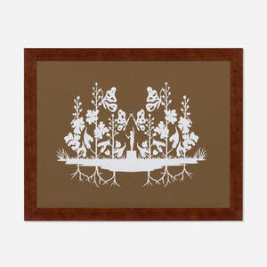 Hollyhock Paper Cut