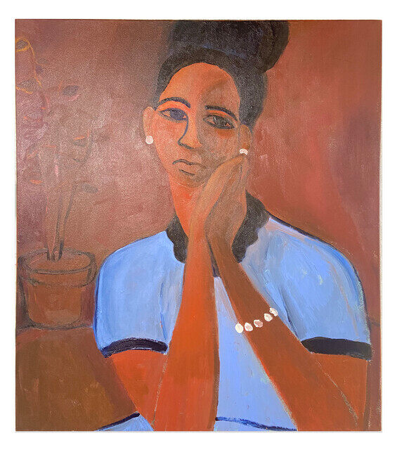 Woman in Blue