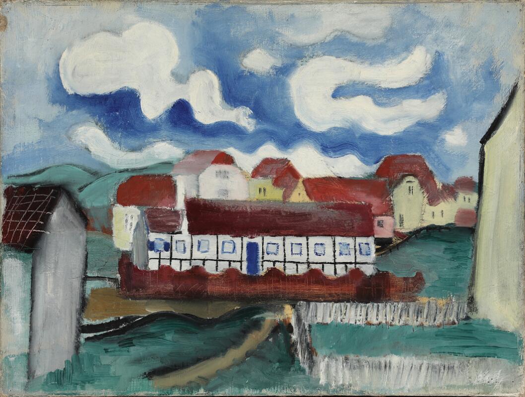 Landscape with houses
