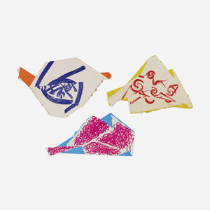 Whirling Cones; Interlocked Cones; Conic Structure (three works)