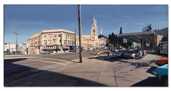 View of Telegraph Hill from Broadway and Filbert